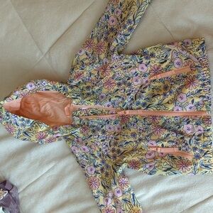 Cat & Jack Floral Jacket with Blue and Pink Accents